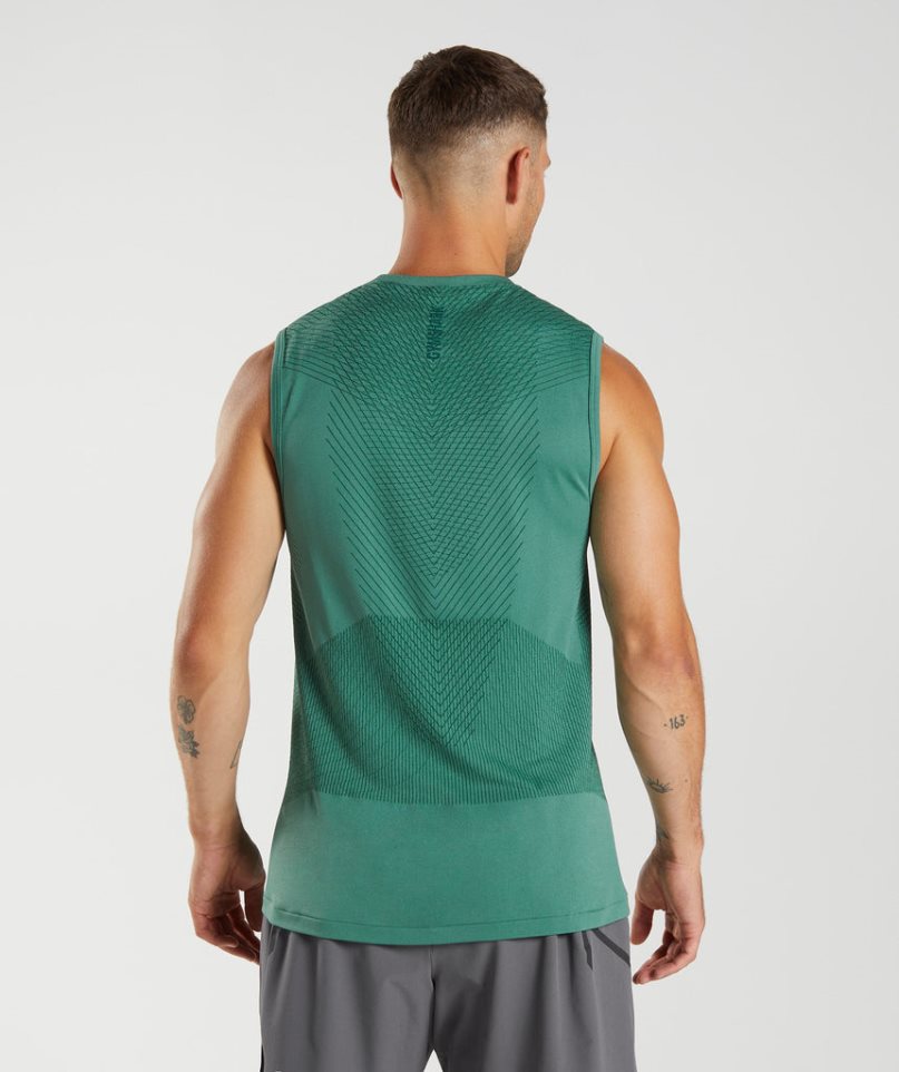 Podkoszulki Gymshark Apex Seamless Męskie Zielone | PL 276GVS